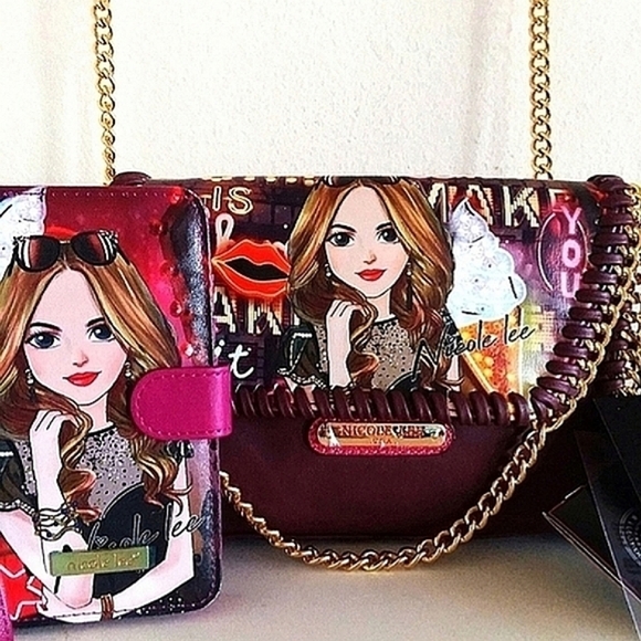 NWT Nicole Lee crossbody & iPhone case